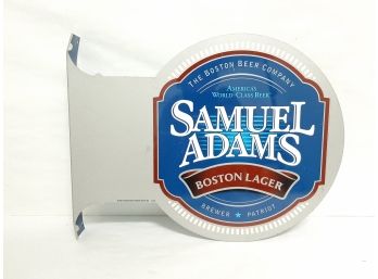 Sam Adams Metal Double Sided Flange Sign 17.5'
