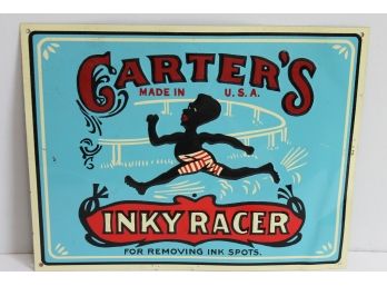 Carters Ink Advertising Sign Black Americana