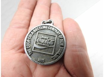 1975 Pewter Coca Cola Employee Award Key Fob