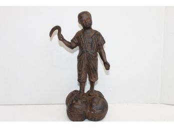 Cast Iron Black Americana Toy Bank Figure