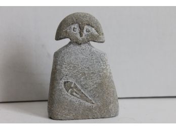 Small Carved Stone Tribal Icon Style Sculpture Or Modern Art Piece