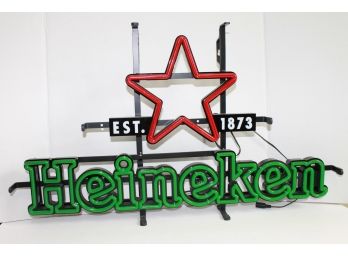 Heineken Beer Lighted Bar Sign