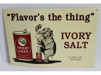 Elephant Ivory Salt Advertising Sign