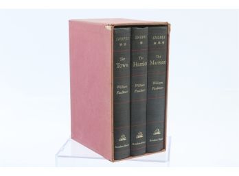 The Snopes Trilogy By William Faulkner - FIRST HARDCOVER EDITION OF THIS BOX SET
