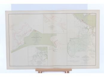 Large Civil War Map Of Yorktown - Perfect For Framing