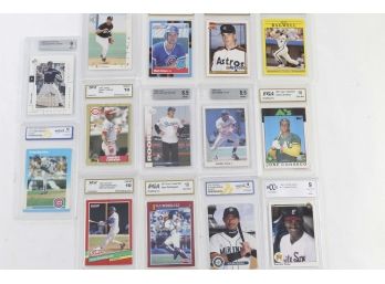 Graded Card Baseball Lot - Greg Maddux, Ichiro Suzuki, Jeff Bagwell And More