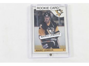 1985-86 Topps Mario Lemieux Topps Rookie Card #9