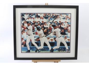 Derek Jeter Signed 16x20 Photo - Steiner Hologram - Professionally Framed - Light Signature