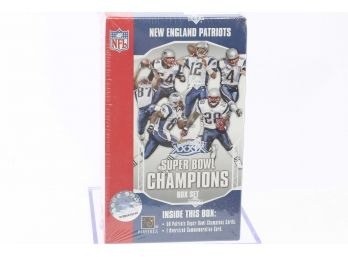 New England Patriots Upper Deck SB Champions Box Football Card Set