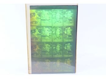 Japanese Animation Mickey Mouse Hologram Uncut Sheet