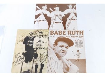 11x14 Photo Grouping. Babe Ruth, Joe Dimaggio, Mickey Mantle