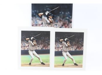 Derek Jeter Lot Of Three Photo Set - Lombardo Prints