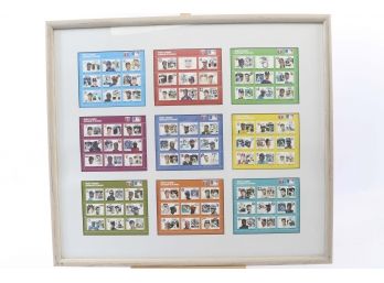 1983 Grenada Stamp Collection Of 9 Stamp Sheets - Hall Of Fame Baseball Players