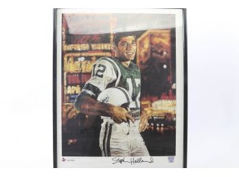 Joe Namath 18x24 Print Signed By Artist Stephen Holland