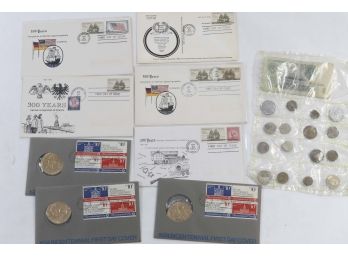 Misc Foreign Coins, Paper Money, Bicentennial Coins And First Day Covers