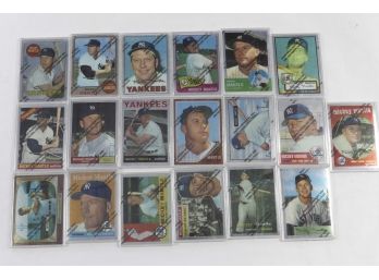 MIckey Mantle 1996 Topps Chrome Insert Set - 19 Cards Complete 1952 Topps Rookie Card