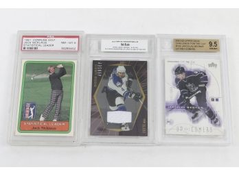 Hockey And Golf Graded Card Lot - Jack Nickalus