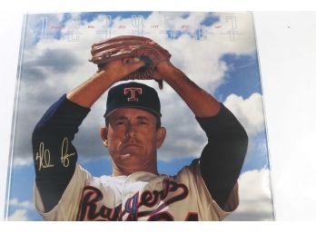 Nolan Ryan Autographed Large Poster