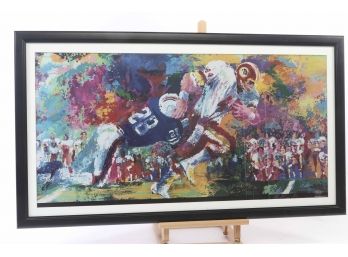 John Riggins - Leroy Neiman Print Framed And Matted Professionally - Oversized! Nice Piece!