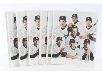 1996 New York Yankees World Champion Water Color Prints - LE - 16 Prints - Great Resale