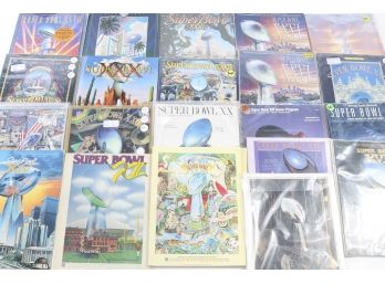 Super Bowl Program Collection - 1970s-2000s. 22 Yearbooks In Total! Large Lot