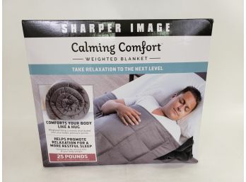 Sharper Image Weighted Blanket New In Box, 25 Pound