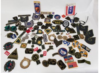 Huge Lot Of Military Patches