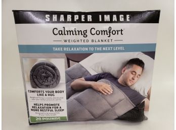 Sharper Image Weighted Blanket New In Box, 20 Pound