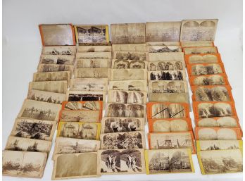 Large Lot Of Stereoscope Viewer Cards