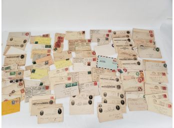 Collection Of  .01, .02 And .03 Cent Stamped Envelopes
