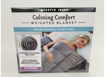 Sharper Image Weighted Blanket New In Box, 15 Pound