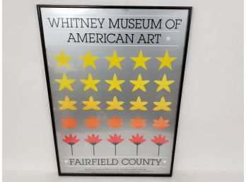 Framed Advertising Poster For The Whitney Museum Of Art