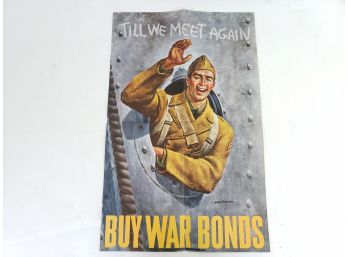Original 1942 WWII War Bonds Poster