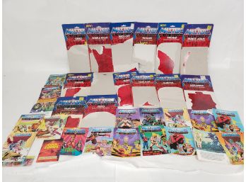 Lot Of He Man Cardboard Backs And Comics