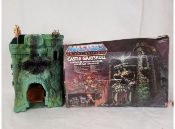 He Man Castle Grey Skull With Box!