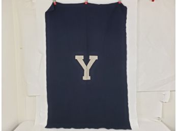 Early Wool  Felt Yale Blanket  Banner, 39' X 60'