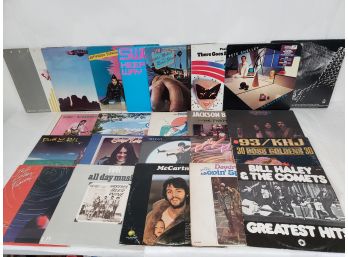 Mixed Lot Of 24 Vinyl Records