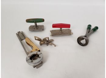 Vintage Kitchen Lot Of Jar And Bottle Openers