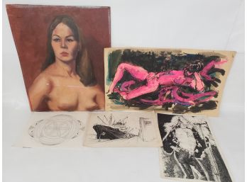 Lot Of Original Modern Art