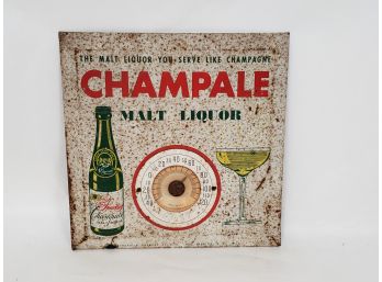 Vintage Champale Liqour Advertising Thermometer