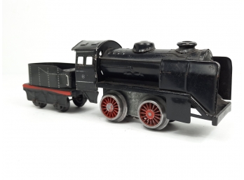 Vintage RARE Karl Bub (K Bub) Germany Tin Metal Electric Locomotive & Tender - O Gauge Good Condition