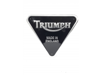 Vintage 1970'S Triumph Motorcycle Pressed Aluminum Embossed Dealer Advertising Display Sign 15.5' ORIGINAL