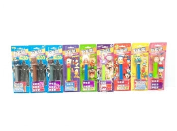 Lot Of 9 Assorted PEZ NEW - Darth Vader, Tinker Bell, Donald Duck & More