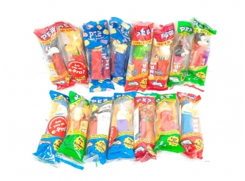 Lot Of 15 PEZ, ALL NEW & SEALED - Mickey Mouse, Donald Duck, Goofy, Minnie, Sylvester, Kermit, Tigger & More