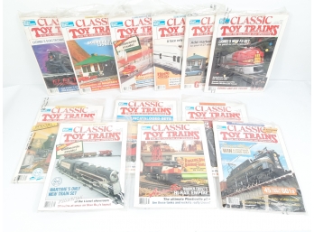 12x Classic Toy Trains Magazines Bi-Monthly - Entire 1991 & 1992 Years (From The Editors Of Model Railroader)
