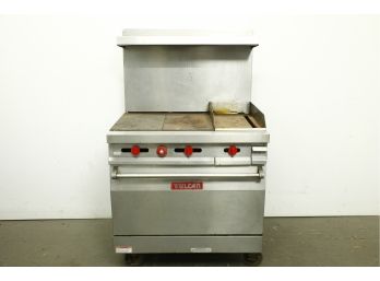 Gas Vulcan Commercial Flat Top Grill And Oven