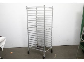 Commercial Aluminum Tray Rolling Rack