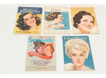 1930s Love And Romance Magazines.