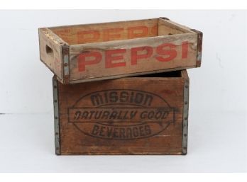 Two Vintage Soda Crates.