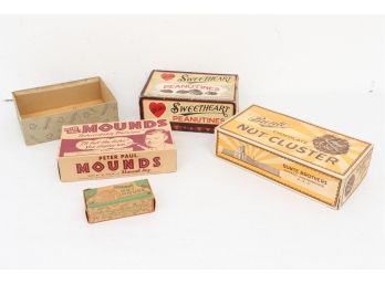 Vintage Candy/Nut Boxes.